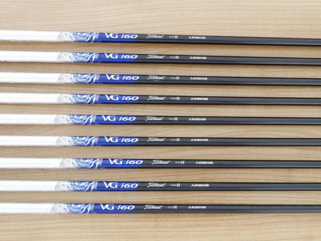 Iron set : Titleist : ชุดเหล็ก Titleist VG3 Type E Forged (Japan Spec. ตีง่ายและไกลมากๆ) มีเหล็ก 4-Pw,Aw,Sw (9 ชิ้น) ก้านกราไฟต์ Mitsubishi Rayon VG i60 Flex R