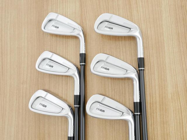 Iron set : PRGR : ชุดเหล็ก PRGR 02 Forged (ปี 2021 นุ่มมาก หายาก) มีเหล็ก 5-Pw (6 ชิ้น) ก้านกราไฟต์ Mitsubishi Diamana Flex SR