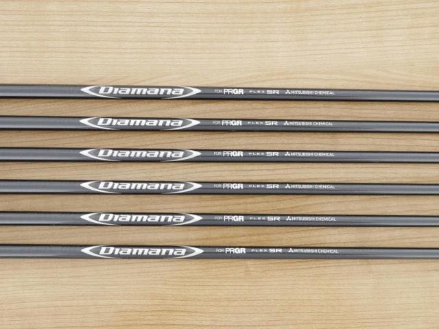 Iron set : PRGR : ชุดเหล็ก PRGR 02 Forged (ปี 2021 นุ่มมาก หายาก) มีเหล็ก 5-Pw (6 ชิ้น) ก้านกราไฟต์ Mitsubishi Diamana Flex SR