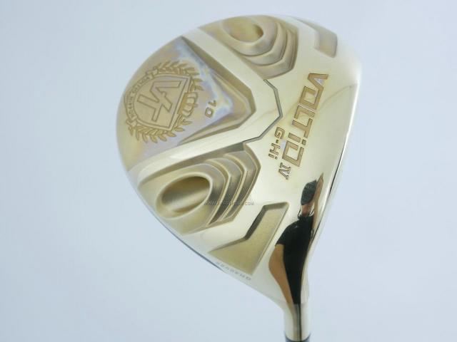 Driver : Katana : ไดรเวอร์ Katana Voltio IV G-Hi Gold (รุ่นปี 2016 หน้าเด้งเกินกฏ มี Offset กันลูกเฟดออกขวา) Loft 10 ก้าน Tour AD 400 Flex SR