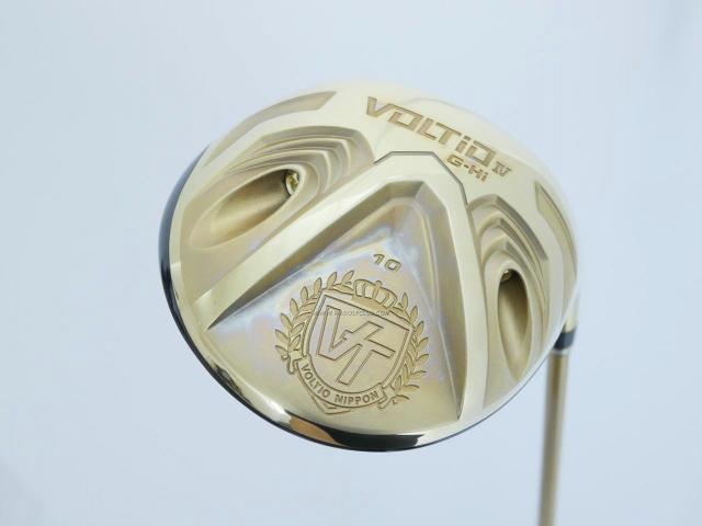 Driver : Katana : ไดรเวอร์ Katana Voltio IV G-Hi Gold (รุ่นปี 2016 หน้าเด้งเกินกฏ มี Offset กันลูกเฟดออกขวา) Loft 10 ก้าน Tour AD 400 Flex SR
