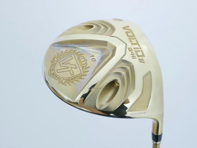 Driver : Katana : ไดรเวอร์ Katana Voltio IV G-Hi Gold (รุ่นปี 2016 หน้าเด้งเกินกฏ มี Offset กันลูกเฟดออกขวา) Loft 10 ก้าน Tour AD 400 Flex SR