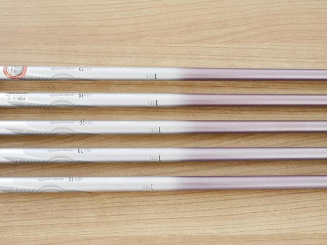 Lady club : All : ชุดเหล็ก Taylormade Gloire (รุ่นท๊อปสุด Japan Spec. ใบใหญ่ ตีง่าย ไกล) มีเหล็ก 7-Pw,Sw (5 ชิ้น) ก้านกราไฟต์ Flex L