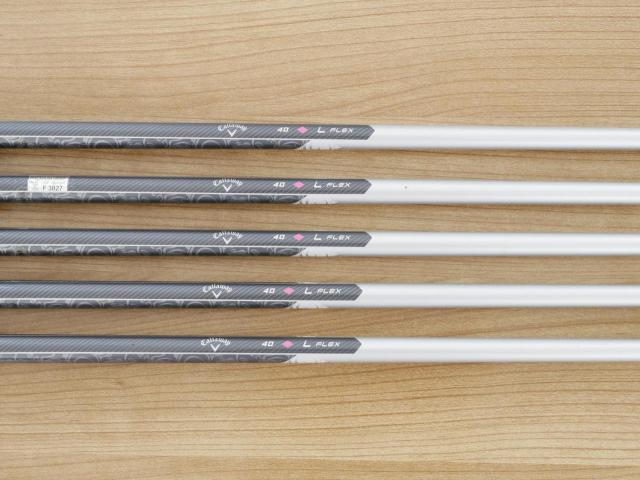 Lady club : All : ชุดเหล็ก Callaway Solaire (ใบใหญ่ ตีง่ายมาก) มีเหล็ก 8-Pw,Aw,Sw (5 ชิ้น) ก้านกราไฟต์ Flex L