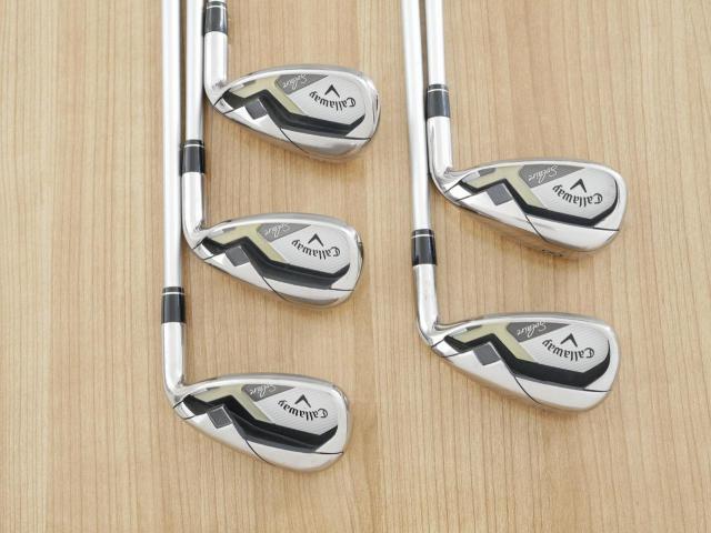 Lady club : All : ชุดเหล็ก Callaway Solaire (ใบใหญ่ ตีง่ายมาก) มีเหล็ก 8-Pw,Aw,Sw (5 ชิ้น) ก้านกราไฟต์ Flex L