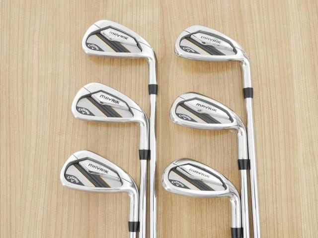 Iron set : Callaway : ชุดเหล็ก Callaway Mavrik (ปี 2020 ตีง่าย ไกลมากๆ) มีเหล็ก 6-Pw,Aw (6 ชิ้น) ก้านเหล็ก NS Pro Zelos 7 Flex S