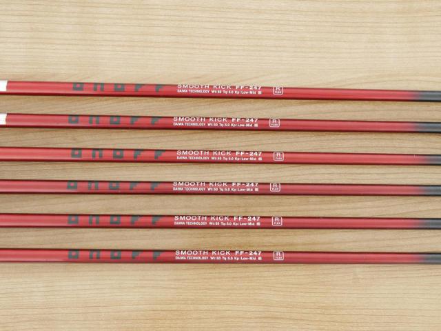 Iron set : Daiwa : ชุดเหล็ก Daiwa Labospec FF-247 (หน้าเด้ง ตีไกลสุด ง่ายสุดของ Daiwa) มีเหล็ก 6-Pw,Aw (6 ชิ้น) ก้านกราไฟต์ Flex R