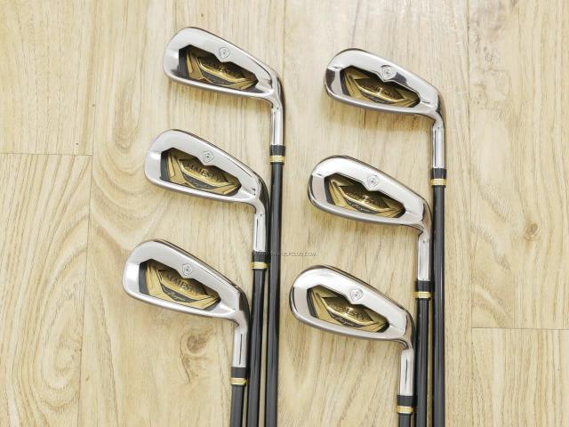 Iron set : Maruman : ชุดเหล็ก Maruman Majesty Royale (รุ่นท๊อปสุด ปี 2021 ของใหม่ 8 หมื่นบาท) มีเหล็ก 6-10,Pw (6 ชิ้น เบอร์ 6 ตีระยะเท่าเบอร์ 5 ของรุ่นอื่น) ก้านกราไฟต์ Flex R