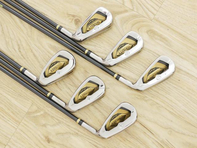 Iron set : Maruman : ชุดเหล็ก Maruman Majesty Royale (รุ่นท๊อปสุด ปี 2021 ของใหม่ 8 หมื่นบาท) มีเหล็ก 6-10,Pw (6 ชิ้น เบอร์ 6 ตีระยะเท่าเบอร์ 5 ของรุ่นอื่น) ก้านกราไฟต์ Flex R