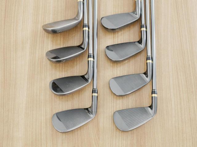 Iron set : Tourstage : ชุดเหล็ก Tourstage EXE Super Premium (ตัวท้อปสุด หน้าเด้ง) มีเหล็ก 5-Pw,Aw,Sw (8 ชิ้น) ก้านกราไฟต์ Flex R