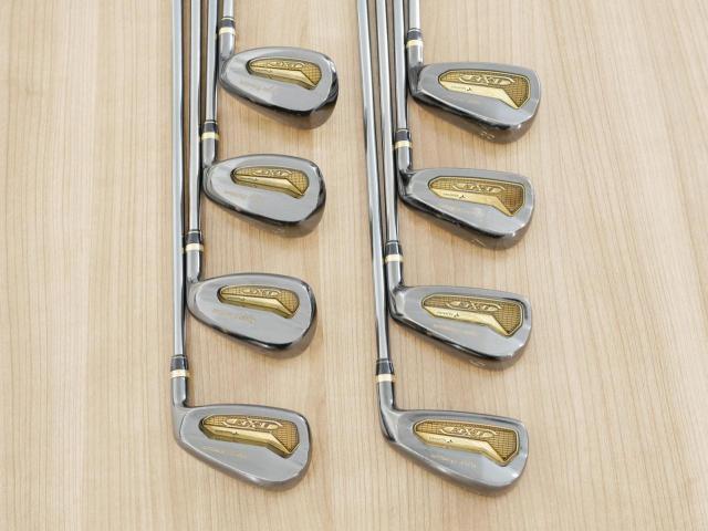 Iron set : Tourstage : ชุดเหล็ก Tourstage EXE Super Premium (ตัวท้อปสุด หน้าเด้ง) มีเหล็ก 5-Pw,Aw,Sw (8 ชิ้น) ก้านกราไฟต์ Flex R