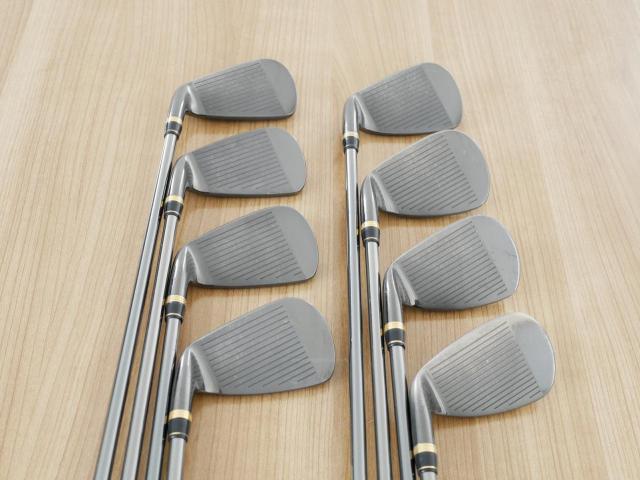 Iron set : Tourstage : ชุดเหล็ก Tourstage EXE Super Premium (ตัวท้อปสุด หน้าเด้ง) มีเหล็ก 5-Pw,Aw,Sw (8 ชิ้น) ก้านกราไฟต์ Flex R