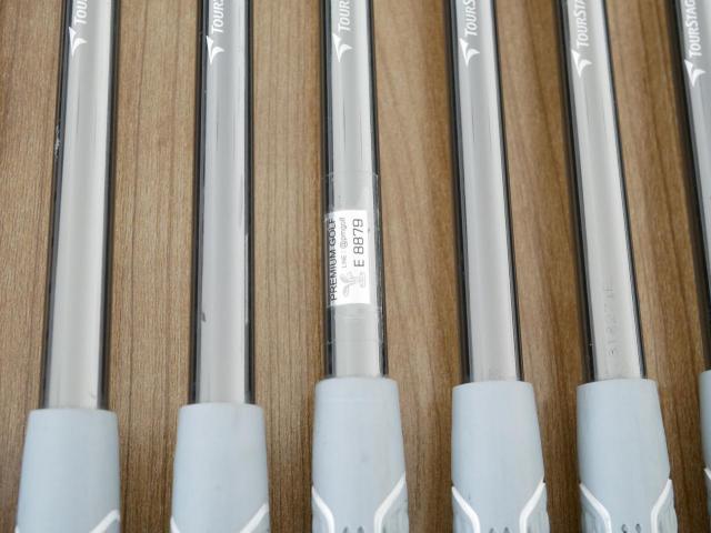 Iron set : Tourstage : ชุดเหล็ก Tourstage EXE Super Premium (ตัวท้อปสุด หน้าเด้ง) มีเหล็ก 5-Pw,Aw,Sw (8 ชิ้น) ก้านกราไฟต์ Flex R