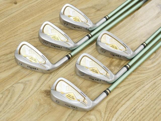 x.. Left Handed ..x : All : ชุดเหล็ก Honma Beres IS-03 (ปี 2015 หน้าเด้ง Forged) มีเหล็ก 6-11 (6 ชิ้น เทียบเท่า 5-Pw) ก้าน ARMRQ 8 (45) Flex R (2 ดาว)