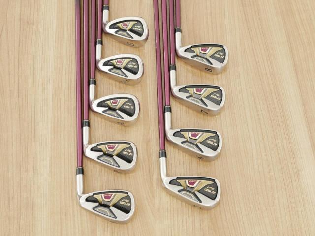 Iron set : Yonex : ชุดเหล็ก Yonex Royal DTP (ออกปี 2016 ท๊อปสุด ก้านดีมาก หน้าเด้ง ตีไกลสุดๆ) มีเหล็ก 5-Pw,Aw,As,Sw (9 ชิ้น) ก้านกราไฟต์ Flex SR