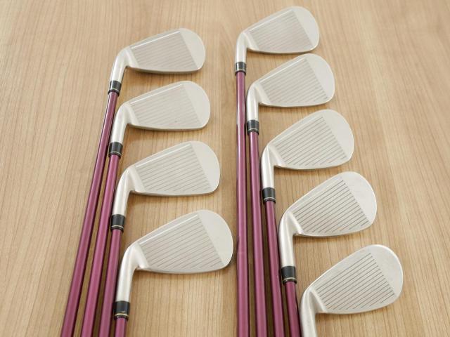 Iron set : Yonex : ชุดเหล็ก Yonex Royal DTP (ออกปี 2016 ท๊อปสุด ก้านดีมาก หน้าเด้ง ตีไกลสุดๆ) มีเหล็ก 5-Pw,Aw,As,Sw (9 ชิ้น) ก้านกราไฟต์ Flex SR