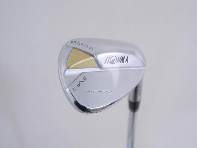 Wedge : Honma : **ของใหม่ ยังไม่แกะพลาสติก** Wedge Honma Tour World TW-W C-Sole (รุ่นล่าสุด ออกปี 2021) Loft 60 ก้านเหล็ก Dynamic Gold S200