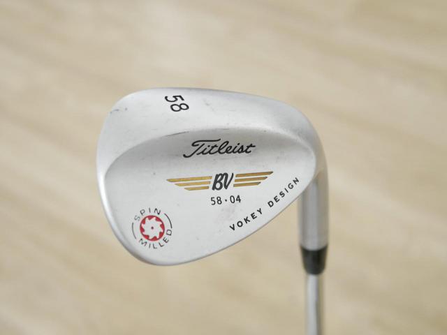 Wedge : Other : Wedge Titleist Vokey Design SPIN MILLED Loft 58 ก้านเหล็ก 