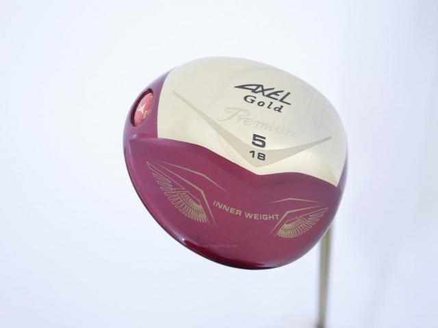 Fairway Wood : Tsuruya : หัวไม้ 5 Tsuruya AXEL Gold Premium IV (รุ่นปี 2021 ตัวท๊อป ของใหม่ 2 หมื่นกว่า) Loft 18 Flex R