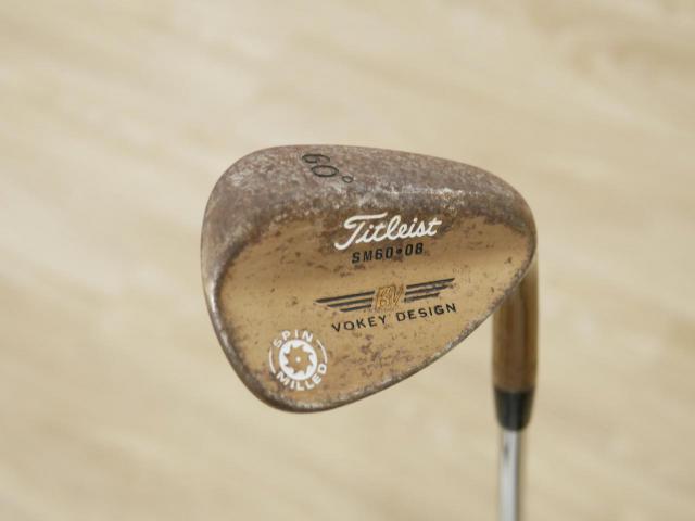 Wedge : Other : Wedge Titleist Vokey Design SPIN MILLED Loft 60 ก้านเหล็ก Dynamic Gold Wedge