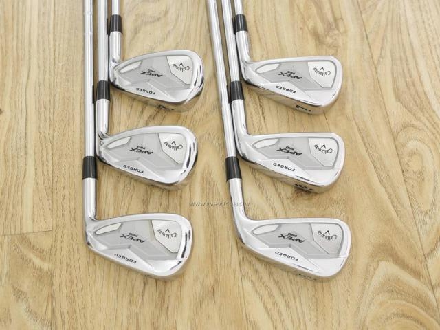 Iron set : Callaway : ชุดเหล็ก Callaway APEX Pro Forged (ออกปี 2019) มีเหล็ก 5-Pw (6 ชิ้น) ก้านเหล็ก NS Pro 950 Neo Flex X