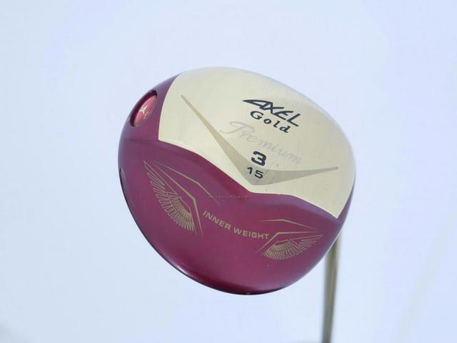 Fairway Wood : Tsuruya : หัวไม้ 3 Tsuruya AXEL Gold Premium IV (รุ่นปี 2021 ตัวท๊อป ของใหม่ 2 หมื่นกว่า) Loft 15 Flex S