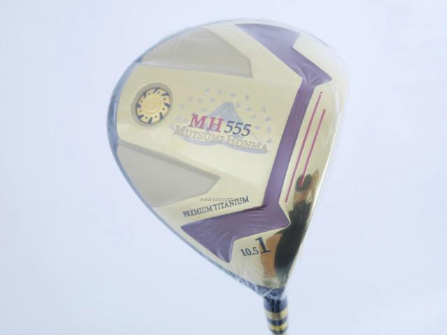 Driver : Other Brand : **ของใหม่ ยังไม่แกะพลาสติก** ไดรเวอร์ Mutsumi Honma MH555 (ปี 2022 หัวขนาด 555cc. หน้าเด้งเกินกฏ) Loft 10.5 Flex R