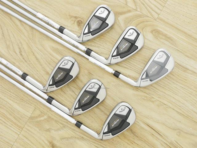 Iron set : Callaway : ชุดเหล็ก Callaway Rogue ST Max (รุ่นล่าสุด ออกปี 2022 ตีง่าย ไกลมาก) มีเหล็ก 6-Pw,Aw (6 ชิ้น) ก้านเหล็ก NS Pro Zelos 7 Flex S