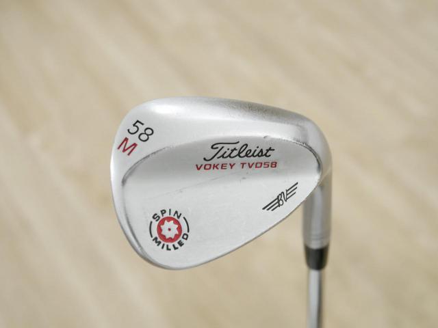 Wedge : Other : Wedge Titleist Vokey TVD Spin Milled Loft 58 ก้านเหล็ก Dynamic Gold S200