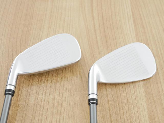 Iron set : PRGR : ชุดเหล็กกระเทย PRGR Super Egg Iron (รุ่นปี 2023 ตัวท๊อปสุด หน้าเด้งเกินกฏ ใช้แข่งไม่ได้ ตีไกลมากๆ) มีเหล็ก 7-Pw,Aw (5 ชิ้น) ก้านกราไฟต์ Flex R (M-37)