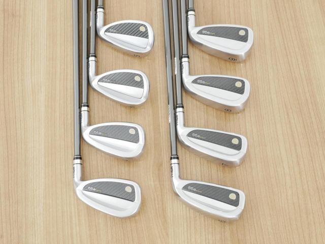 Iron set : PRGR : ชุดเหล็กกระเทย PRGR Super Egg Iron (รุ่นปี 2023 ตัวท๊อปสุด หน้าเด้งเกินกฏ ใช้แข่งไม่ได้ ตีไกลมากๆ) มีเหล็ก 6-Pw,Aw,As,Sw (8 ชิ้น) ก้านกราไฟต์ Flex R2 (M-35)