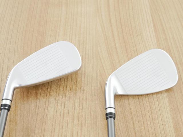 Iron set : PRGR : ชุดเหล็กกระเทย PRGR Super Egg Iron (รุ่นปี 2023 ตัวท๊อปสุด หน้าเด้งเกินกฏ ใช้แข่งไม่ได้ ตีไกลมากๆ) มีเหล็ก 6-Pw,Aw,As,Sw (8 ชิ้น) ก้านกราไฟต์ Flex R2 (M-35)