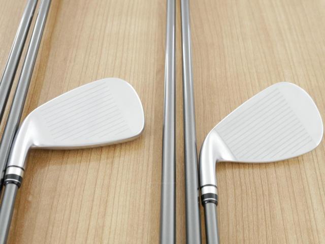 Iron set : PRGR : ชุดเหล็กกระเทย PRGR Super Egg Iron (รุ่นปี 2023 ตัวท๊อปสุด หน้าเด้งเกินกฏ ใช้แข่งไม่ได้ ตีไกลมากๆ) มีเหล็ก 6-Pw,Aw,As,Sw (8 ชิ้น) ก้านกราไฟต์ Flex R2 (M-35)