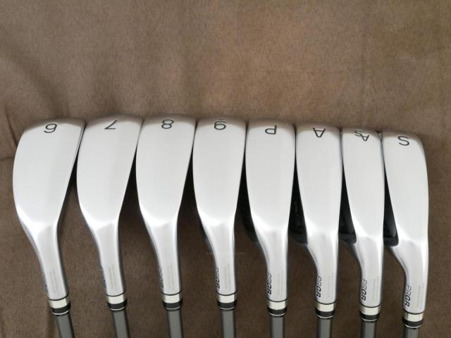 Iron set : PRGR : ชุดเหล็กกระเทย PRGR Super Egg Iron (รุ่นปี 2023 ตัวท๊อปสุด หน้าเด้งเกินกฏ ใช้แข่งไม่ได้ ตีไกลมากๆ) มีเหล็ก 6-Pw,Aw,As,Sw (8 ชิ้น) ก้านกราไฟต์ Flex R2 (M-35)