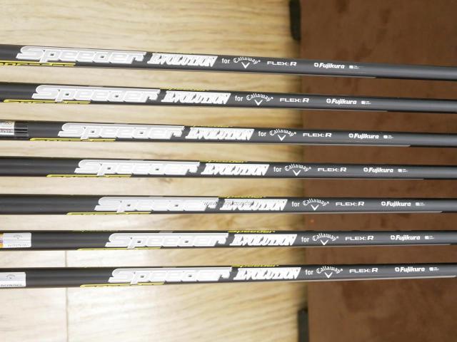 Iron set : Callaway : ชุดเหล็ก Callaway EPIC Forged Star (รุ่นท้อปสุด ปี 2020 ตีไกลกว่าปกติ 2 เบอร์) มีเหล็ก 6-Pw,Aw,Gw (7 ชิ้น) ก้านกราไฟต์ Fujikura Speeder Evolution Flex R