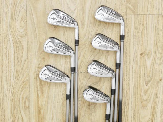 Iron set : Callaway : ชุดเหล็ก Callaway EPIC Forged Star (รุ่นท้อปสุด ปี 2020 ตีไกลกว่าปกติ 2 เบอร์) มีเหล็ก 6-Pw,Aw,Gw (7 ชิ้น) ก้านกราไฟต์ Fujikura Speeder Evolution Flex R