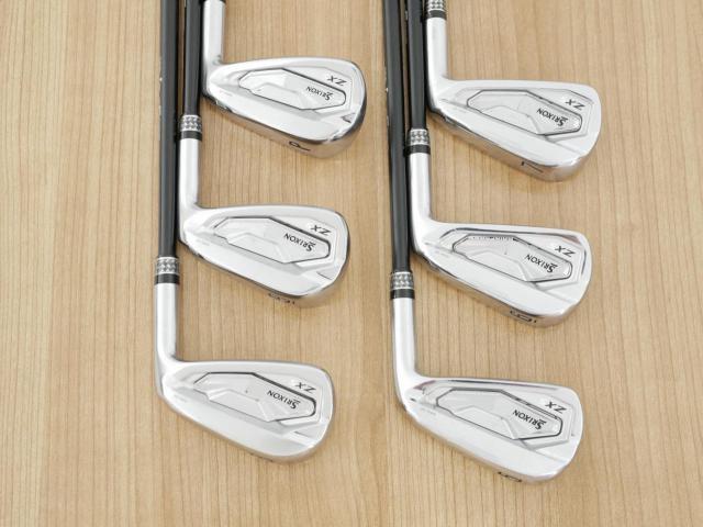 Iron set : Other Brand : ชุดเหล็ก Srixon ZX5 MK II Forged (ออกปี 2023) มีเหล็ก 5-Pw (6 ชิ้น) ก้านกราไฟต์ Fujikura AXIOM 105 Flex S