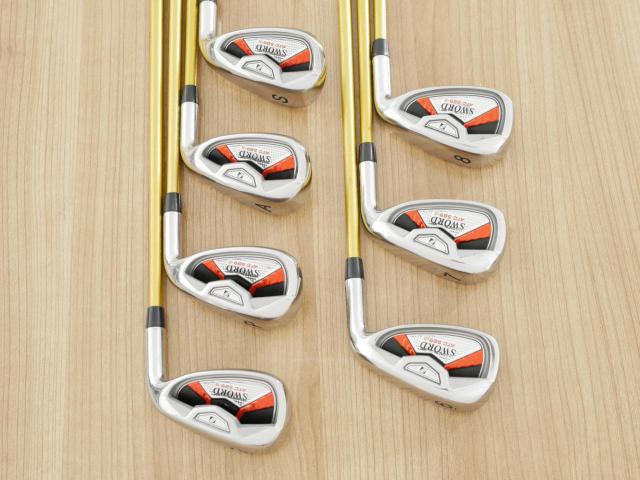 Iron set : Katana : ชุดเหล็ก Katana Sword ATC-589a (หน้าเด้ง) มีเหล็ก 6-Pw,Aw,Sw (7 ชิ้น) ก้านกราไฟต์ Fujikura Speeder 589 Flex R