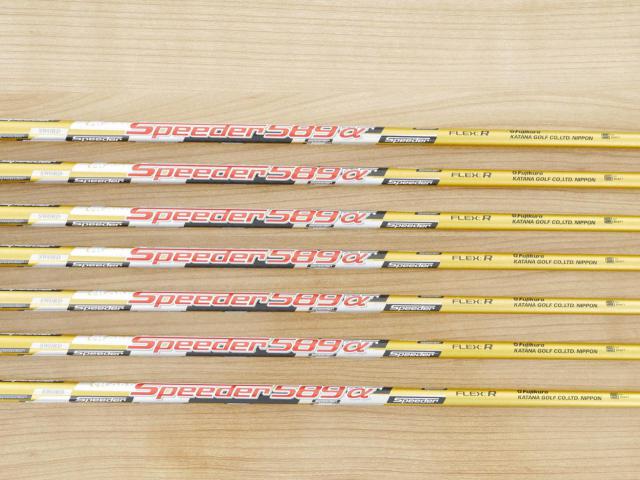 Iron set : Katana : ชุดเหล็ก Katana Sword ATC-589a (หน้าเด้ง) มีเหล็ก 6-Pw,Aw,Sw (7 ชิ้น) ก้านกราไฟต์ Fujikura Speeder 589 Flex R