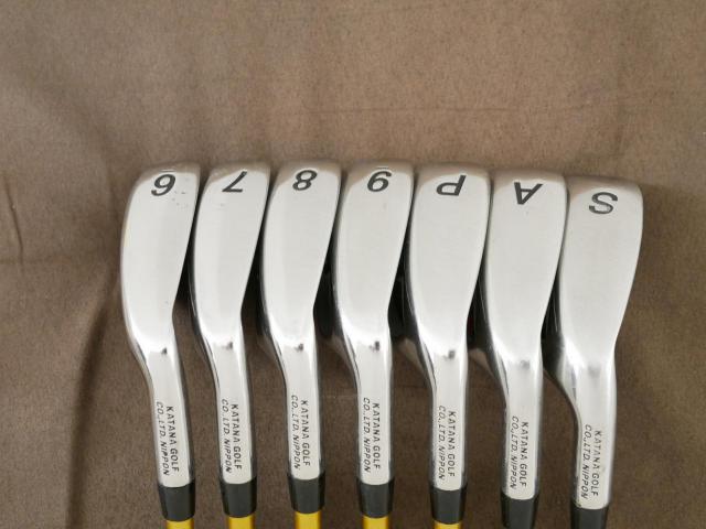 Iron set : Katana : ชุดเหล็ก Katana Sword ATC-589a (หน้าเด้ง) มีเหล็ก 6-Pw,Aw,Sw (7 ชิ้น) ก้านกราไฟต์ Fujikura Speeder 589 Flex R