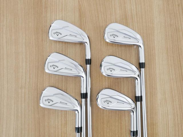 Iron set : Callaway : ชุดเหล็ก Callaway ELYTE (รุ่นล่าสุด ออกปี 2025 ตีง่ายมาก ไกล Japan Spec.) มีเหล็ก 5-Pw (6 ชิ้น) ก้านเหล็ก NS Pro 750 NEO Flex S