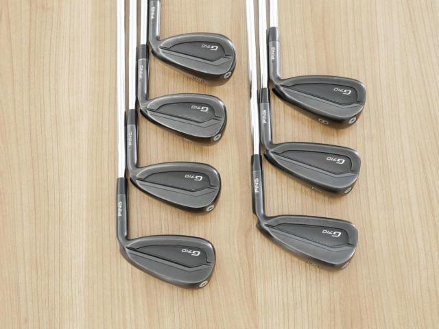 Iron set : Ping : ชุดเหล็ก Ping G710 (ปี 2021 Japan Spec. ใบใหญ่ ง่ายที่สุด ไกลที่สุดของ Ping) มีเหล็ก 6-Pw,Aw,Sw (7 ชิ้น)  ก้านเหล็ก NS Pro 950 NEO Flex R