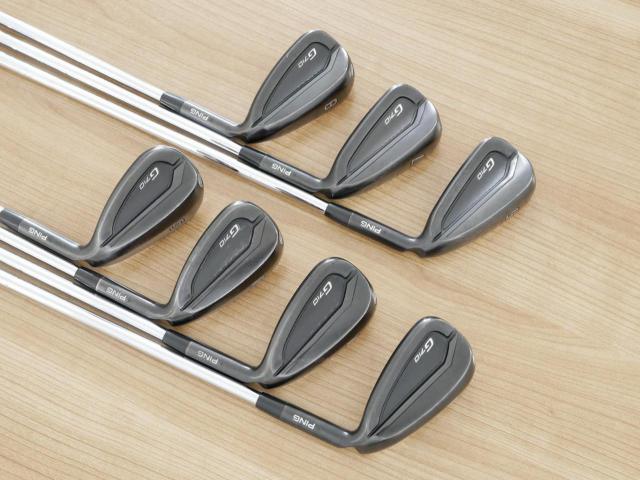 Iron set : Ping : ชุดเหล็ก Ping G710 (ปี 2021 Japan Spec. ใบใหญ่ ง่ายที่สุด ไกลที่สุดของ Ping) มีเหล็ก 6-Pw,Aw,Sw (7 ชิ้น)  ก้านเหล็ก NS Pro 950 NEO Flex R