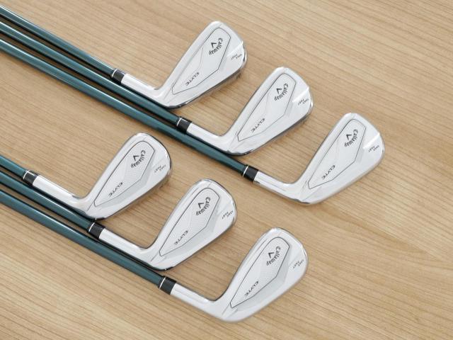 Iron set : Callaway : ชุดเหล็ก Callaway ELYTE Max Fast (รุ่นล่าสุด ออกปี 2025 ตีง่ายมาก ไกล Japan Spec.) มีเหล็ก 6-Pw,Aw (6 ชิ้น) ก้านกราไฟต์ UST Mamiya LINQ 40 Flex R