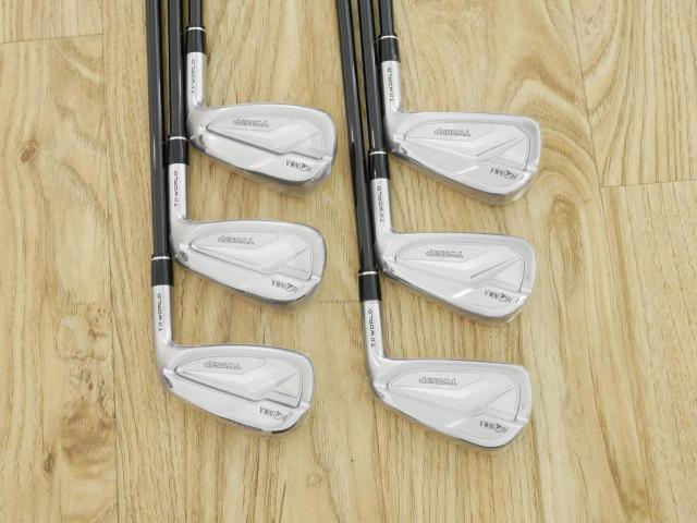 Iron set : Honma : **ของใหม่ ยังไม่แกะพลาสติก** ชุดเหล็ก Honma Tour World TW757P (รุ่นล่าสุด ออกปี 2022) มีเหล็ก 5-Pw (6 ชิ้น) ก้านกราไฟต์ Honma Vizard 50 Flex R