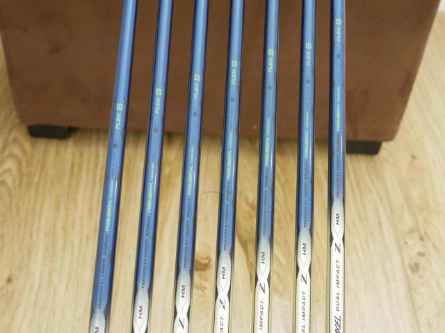 Iron set : Tsuruya : ชุดเหล็ก Tsuruya AXEL Dual Impact Z HM (หน้าเด้ง) มีเหล็ก 5-Pw,Sw (7 ชิ้น) ก้านกราไฟต์ Flex S