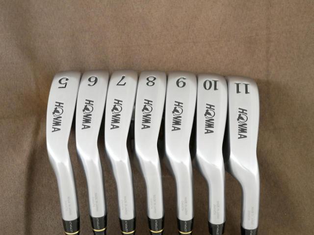Iron set : Honma : **ก้าน 3 ดาว** ชุดเหล็ก Honma TwinMarks TM-504 มีเหล็ก 5-11 (7 ชิ้น) ก้านกราไฟต์ ARMRQ 851 Flex R (3 ดาว)