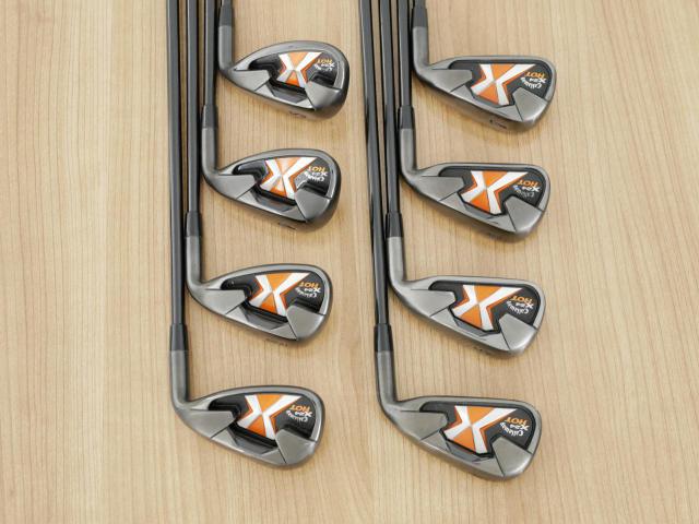 Iron set : Callaway : ชุดเหล็ก Callaway X-24 Hot มีเหล็ก 4-Pw,Sw (8 ชิ้น) ก้านกราไฟต์ Flex R