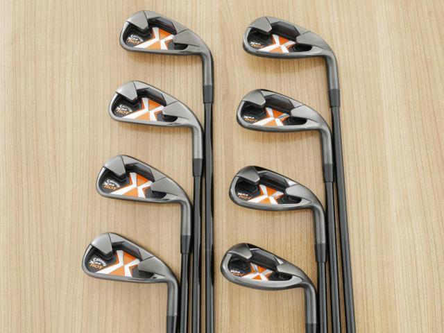 Iron set : Callaway : ชุดเหล็ก Callaway X-24 Hot มีเหล็ก 4-Pw,Sw (8 ชิ้น) ก้านกราไฟต์ Flex R