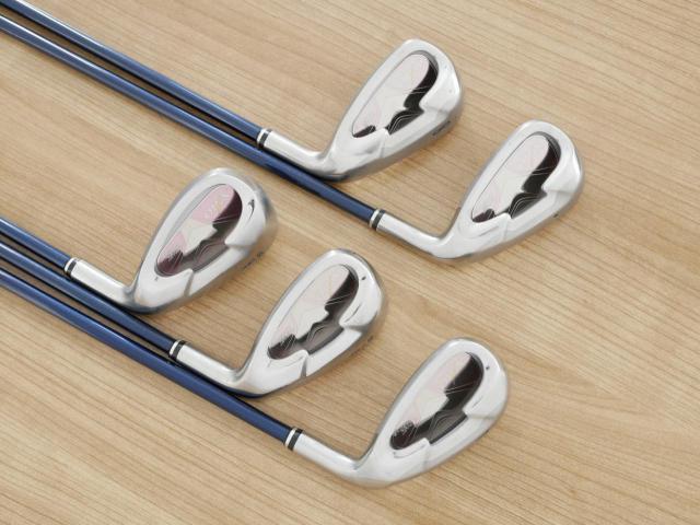 Lady club : All : ชุดเหล็ก XXIO Impact Power Matching 5 มีเหล็ก 7-Pw,Aw (5 ชิ้น) ก้านกราไฟต์ MP-500 Flex L